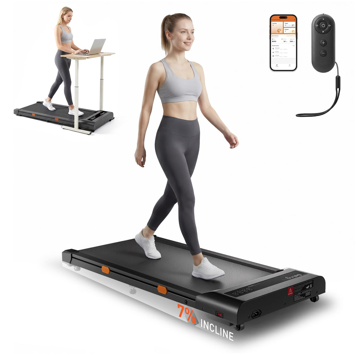 Cybergoing T10 Walking Pad Treadmill Powered By Bosch®, Under Desk