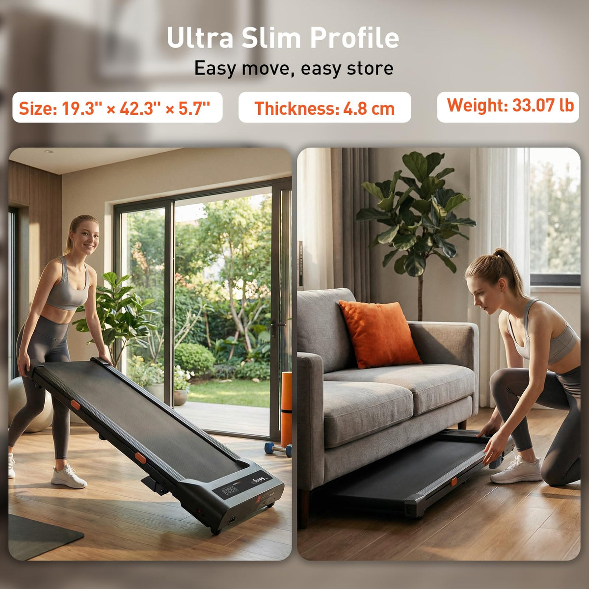 Cybergoing T10 Walking Pad Treadmill Powered By Bosch®, Under Desk