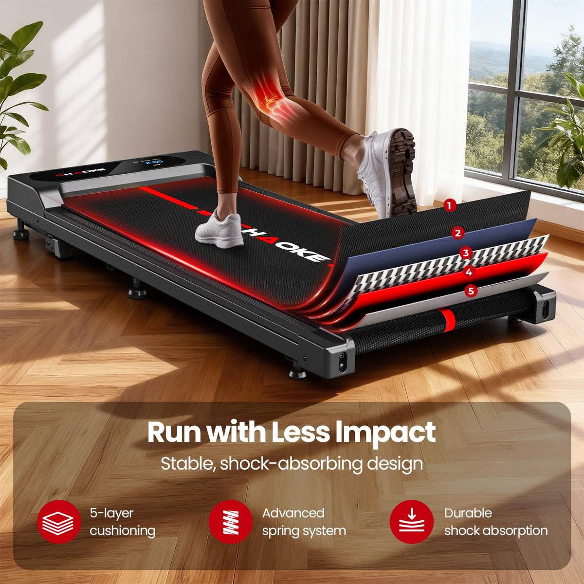 Walking Pad Treadmill for Home, Built-in Speaker, 6.2MPH Under Desk Walking Pad with 10% Incline, 2.75HP Portable Walking Pad with APP, 330LBS Capacity, Remote Control, 12 HIIT Programs