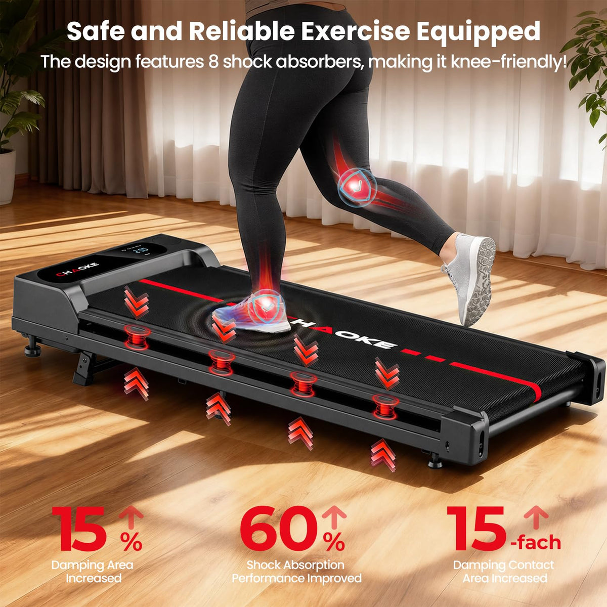 Walking Pad Treadmill for Home, Built-in Speaker, 6.2MPH Under Desk Walking Pad with 10% Incline, 2.75HP Portable Walking Pad with APP, 330LBS Capacity, Remote Control, 12 HIIT Programs