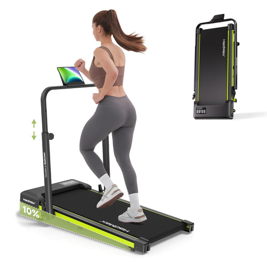 HADMAX Walking Pad Treadmill with Incline and Height Adjustable Handle Bar
