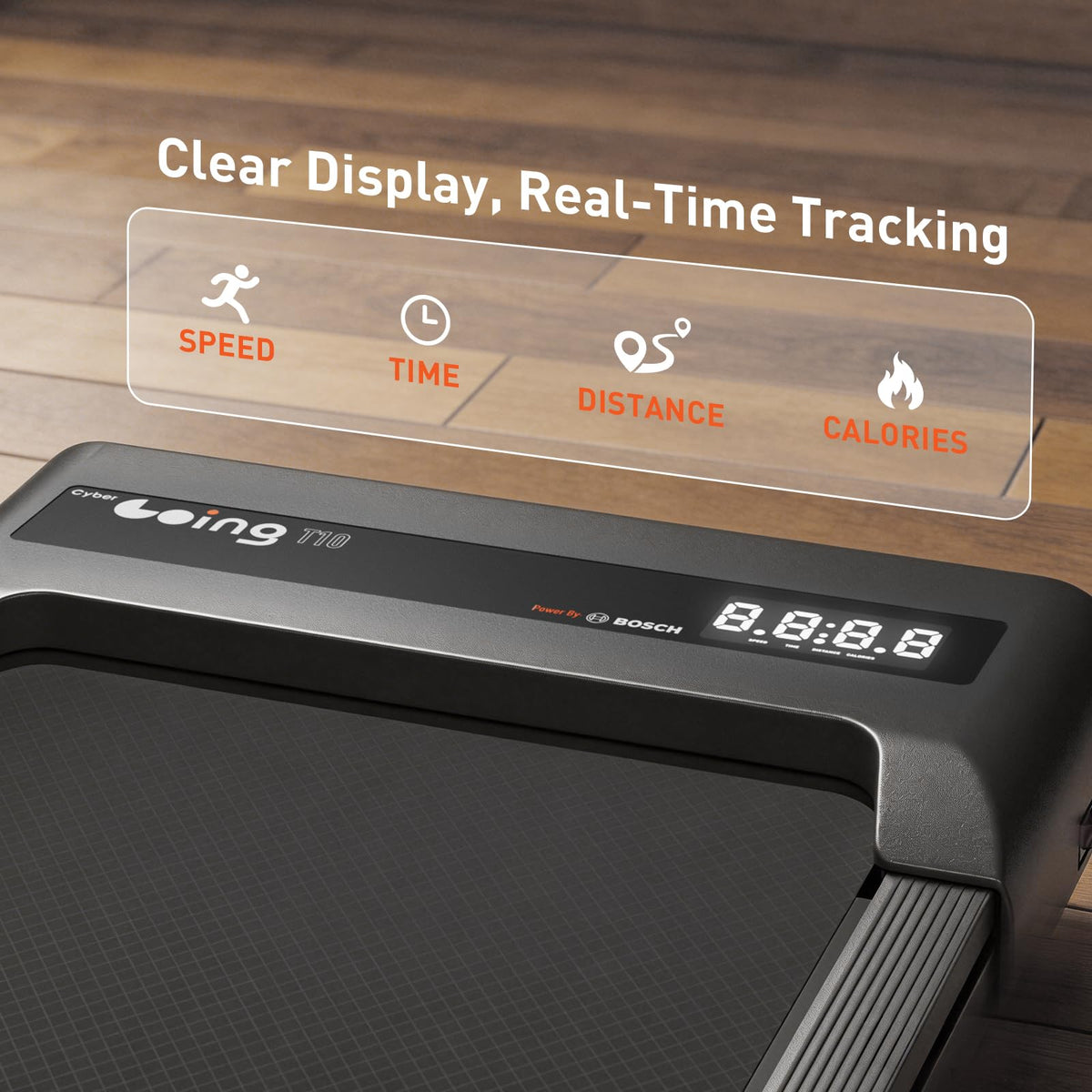 Cybergoing T10 Walking Pad Treadmill Powered By Bosch®, Under Desk